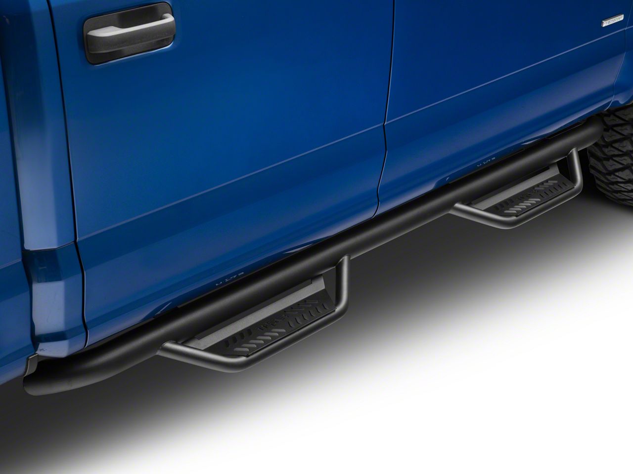 N-Fab F-150 Cab Length Podium Nerf Side Step Bars; Textured Black ...