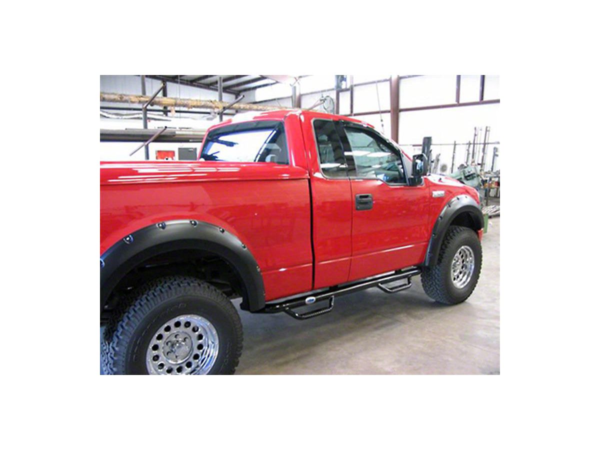 Running Board Side Step Nerf Bars 4in Silver Fit Ford F150 Regular Cab 0408 Car & Truck