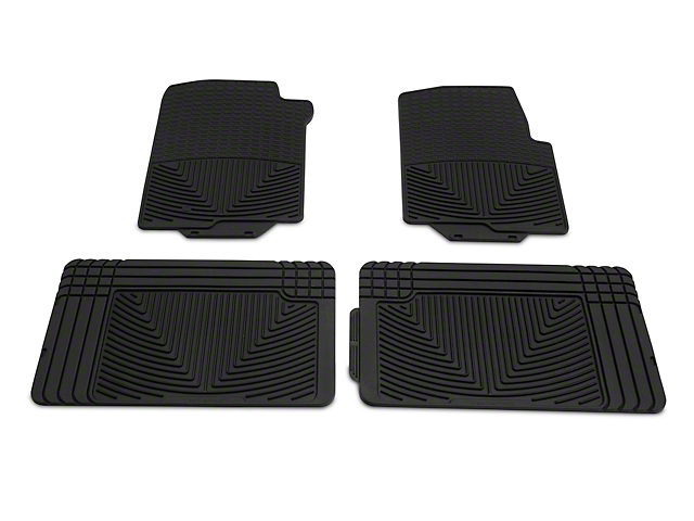 Weathertech All-Weather Front and Rear Rubber Floor Mats; Black (04-08 F-150 SuperCab, SuperCrew)
