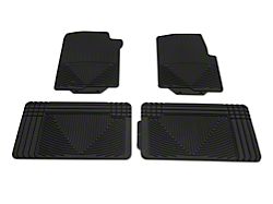 Weathertech All-Weather Front and Rear Rubber Floor Mats; Black (04-08 F-150 SuperCab, SuperCrew)