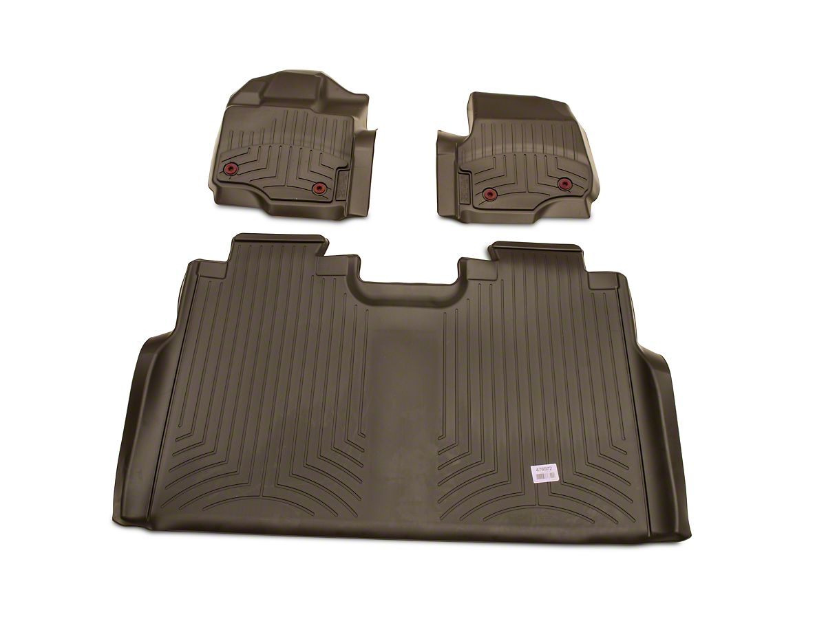 Weathertech F 150 Digitalfit Front Rear Floor Liners Cocoa