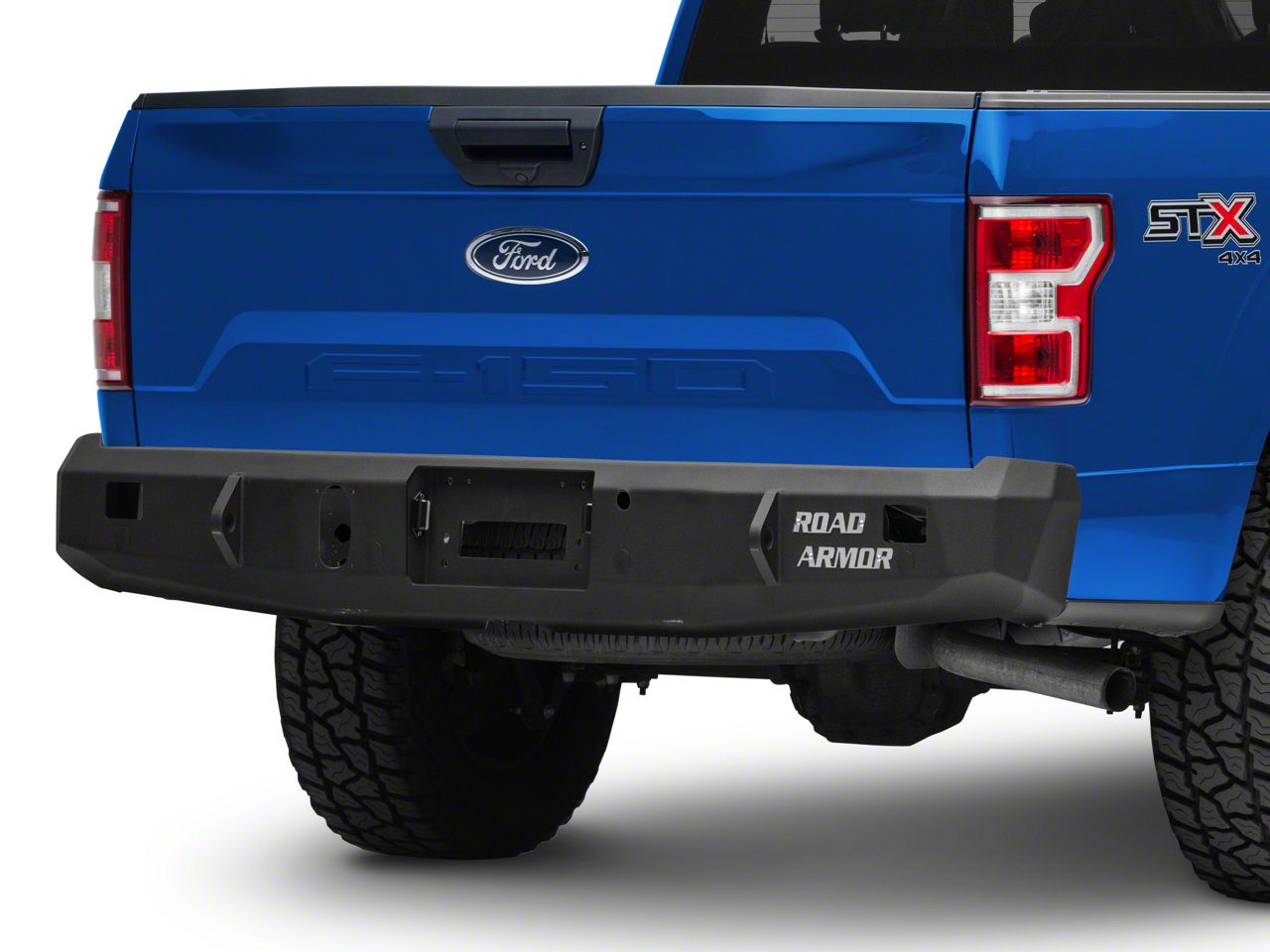 Road Armor F-150 Stealth Winch Rear Bumper; Satin Black 61600B (15-20 F ...