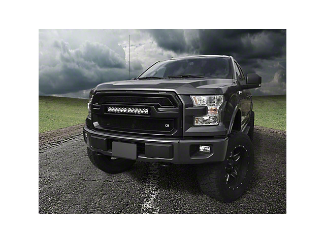 Upper Replacement Grille with STL 20-Inch LED Light Bar (15-17 F-150, Excluding Raptor)