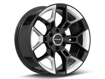 Carroll Shelby Wheels CS45 Black with Hyper Silver Inserts 6-Lug Wheel; 20x9; 12mm Offset (22-24 Bronco Raptor)