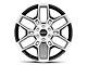 Carroll Shelby Wheels CS45 Chrome Powder with Black Inserts 6-Lug Wheel; 22x9.5; 12mm Offset (22-24 Bronco Raptor)