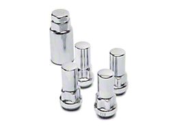 Locks with Key for Chrome Acorn Lug Nuts; 14mm x 2.0 (00-14 F-150)