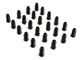 Black XL Acorn Lug Nut Kit; 14mm x 1.5; Set of 24 (15-26 F-150)
