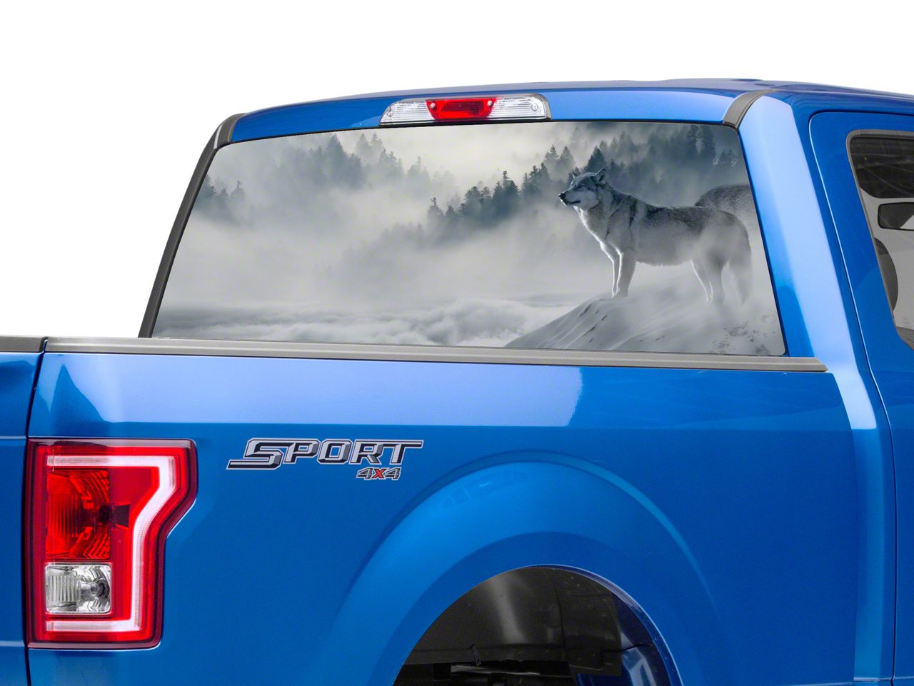 SEC10 F-150 Perforated Wolf Rear Window Decal T542475 (97-22 F-150 ...