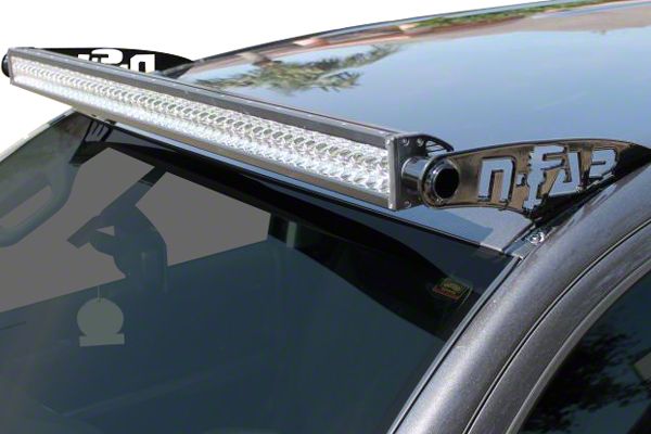 N Fab F 150 49 Series Led Light Bar Roof Top Light Bar Mount Gloss Black F0949lr 09 14 F 150