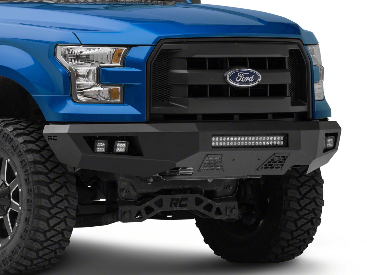 Rough Country F-150 Heavy-Duty Front LED Bumper 10770 (15-17 F-150 ...