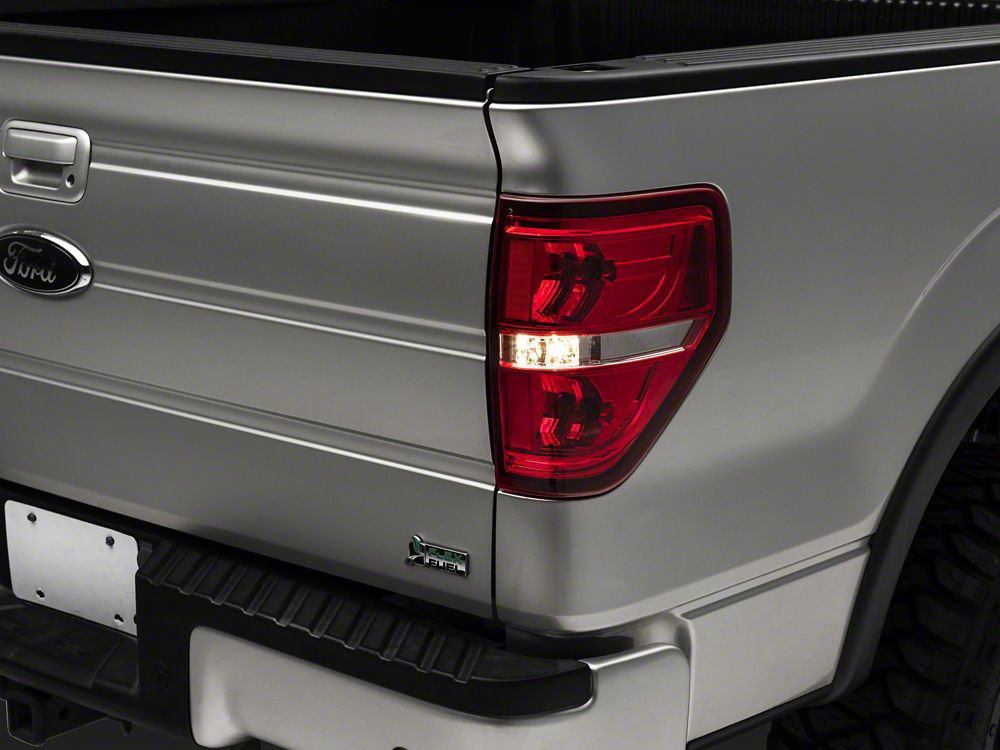Raxiom Tail Lights; Chrome Housing; Red/Clear Lens (09-14 F