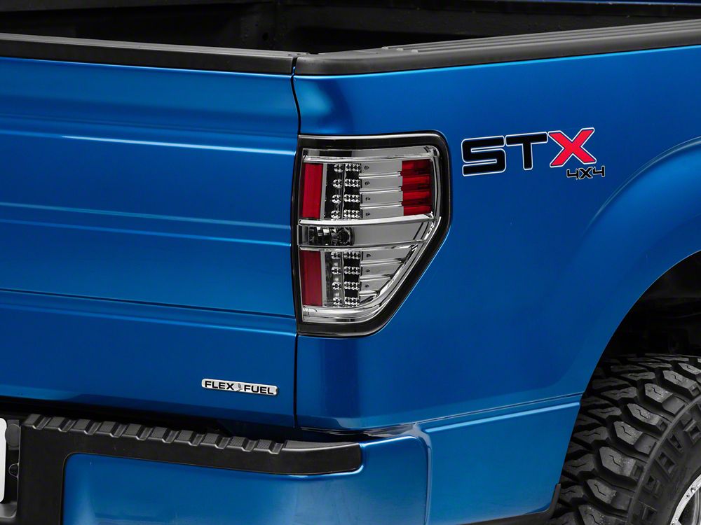 Raxiom LED Tail Lights; Black Housing; Smoked Lens (09-14 F-150 ...