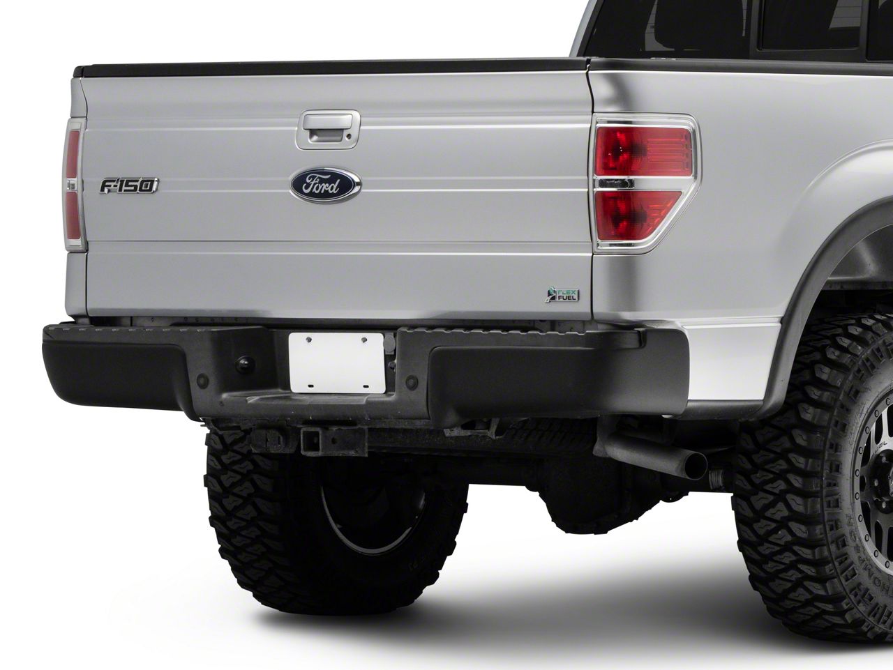 F-150 Rear Bumper Covers; Matte Black (09-14 F-150)