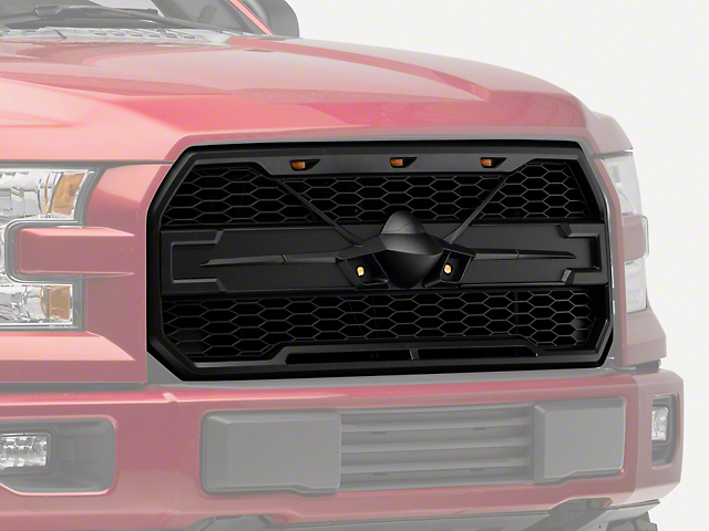 Honeycomb Style Upper Replacement Grille (15-17 F-150, Excluding Raptor)