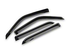 RedRock Window Deflectors; Front and Rear; Smoked (01-03 F-150 SuperCrew)