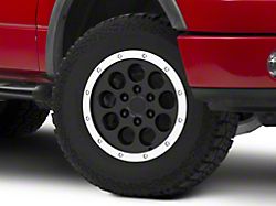 Gen1 Raptor Beadlock Style Matte Black 6-Lug Wheel; 17x8.5; 34mm Offset (04-08 F-150)