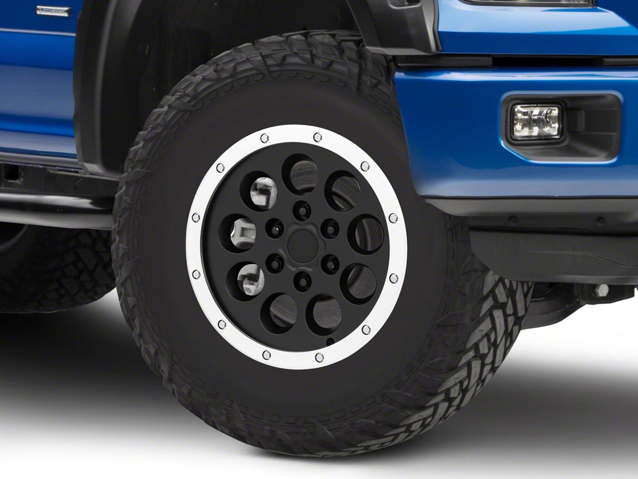 F 150 Gen1 Raptor Beadlock Style Matte Black 6 Lug Wheel 17x85 34mm Offset 15 20 F 150 2176