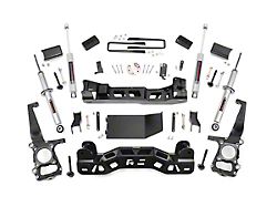 Rough Country 4-Inch Suspension Lift Kit with Lifted Struts and Premium N3 Shocks (2014 4WD F-150, Excluding Raptor)
