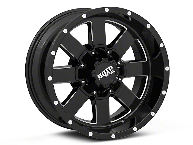Moto Metal MO962 Gloss Black Milled 6-Lug Wheel; 17x10; -24mm Offset (10-23 4Runner)