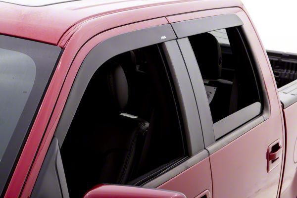 F150 Low Profile Ventvisor Front Side Window Deflectors Matte Black (1520 F150 SuperCab)