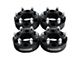 Supreme Suspensions 1.50-Inch Pro Billet Hub and Wheel Centric Wheel Spacers; Black; Set of Four (22-24 Bronco Raptor)