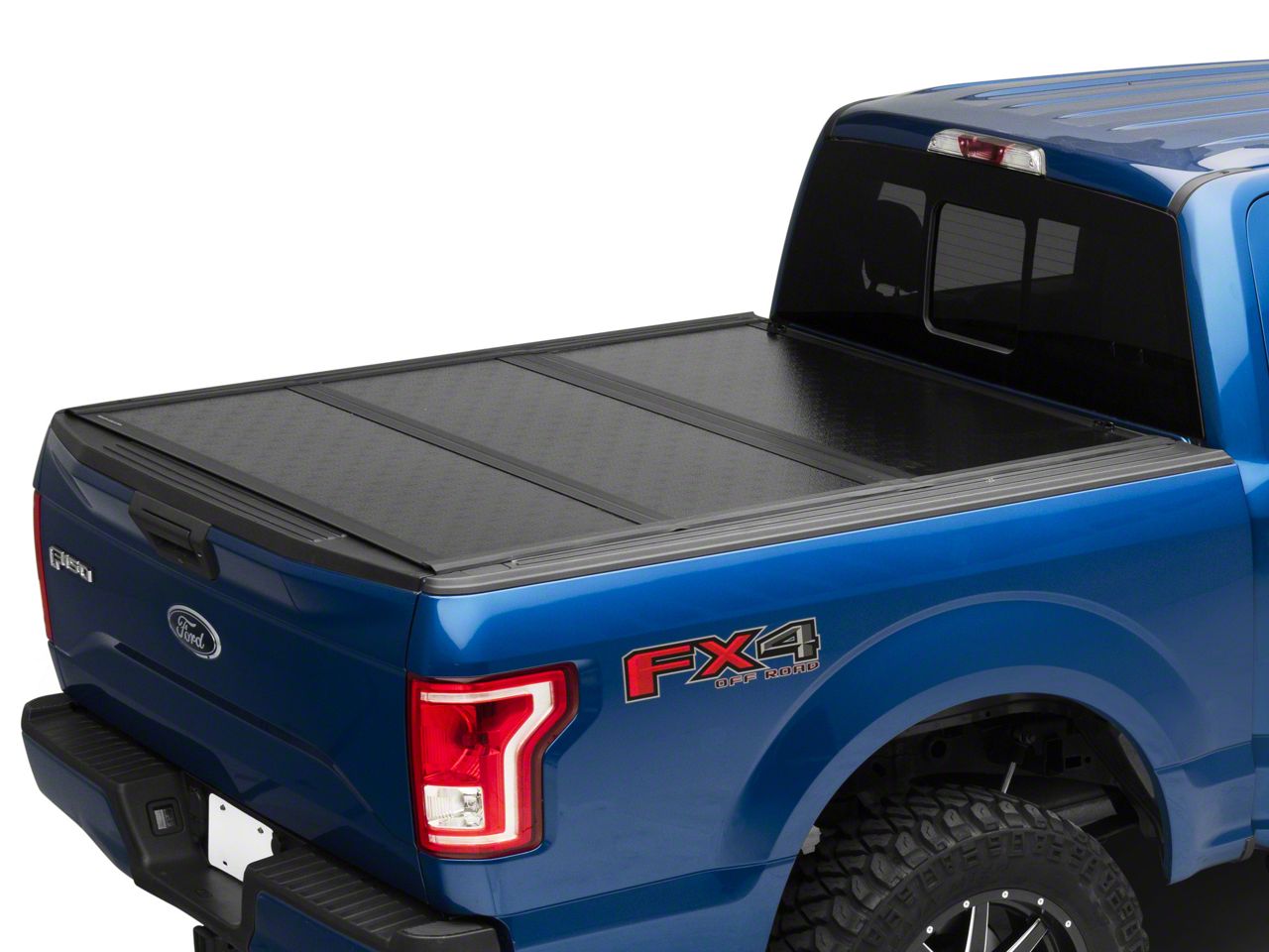 Rough Country F-150 Low Profile Hard Tri-Fold Tonneau Cover T544204 (15 ...