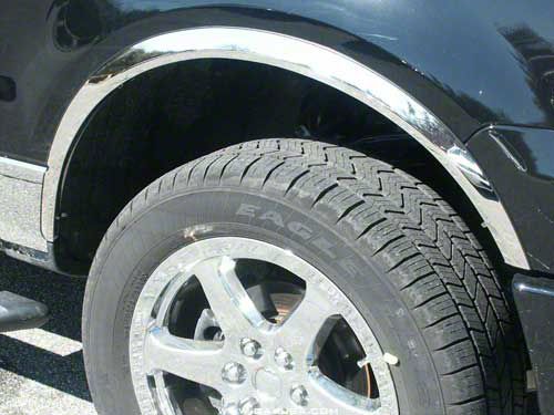 F150 Wheel Well Accent Trim; Stainless Steel (0414 F150 Styleside