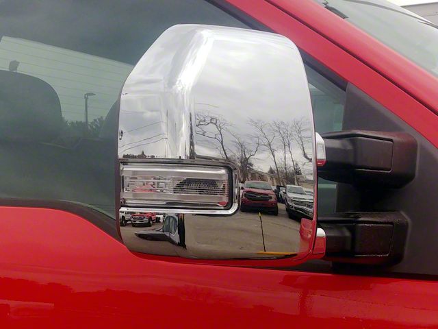 For 2017 2018 2019 2020 2021 Ford F250 F350 Top Half Chrome Mirror Covers