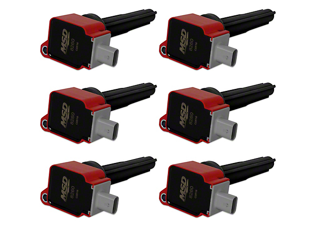 MSD Coil Packs; Red (15-17 2.7L EcoBoost F-150)