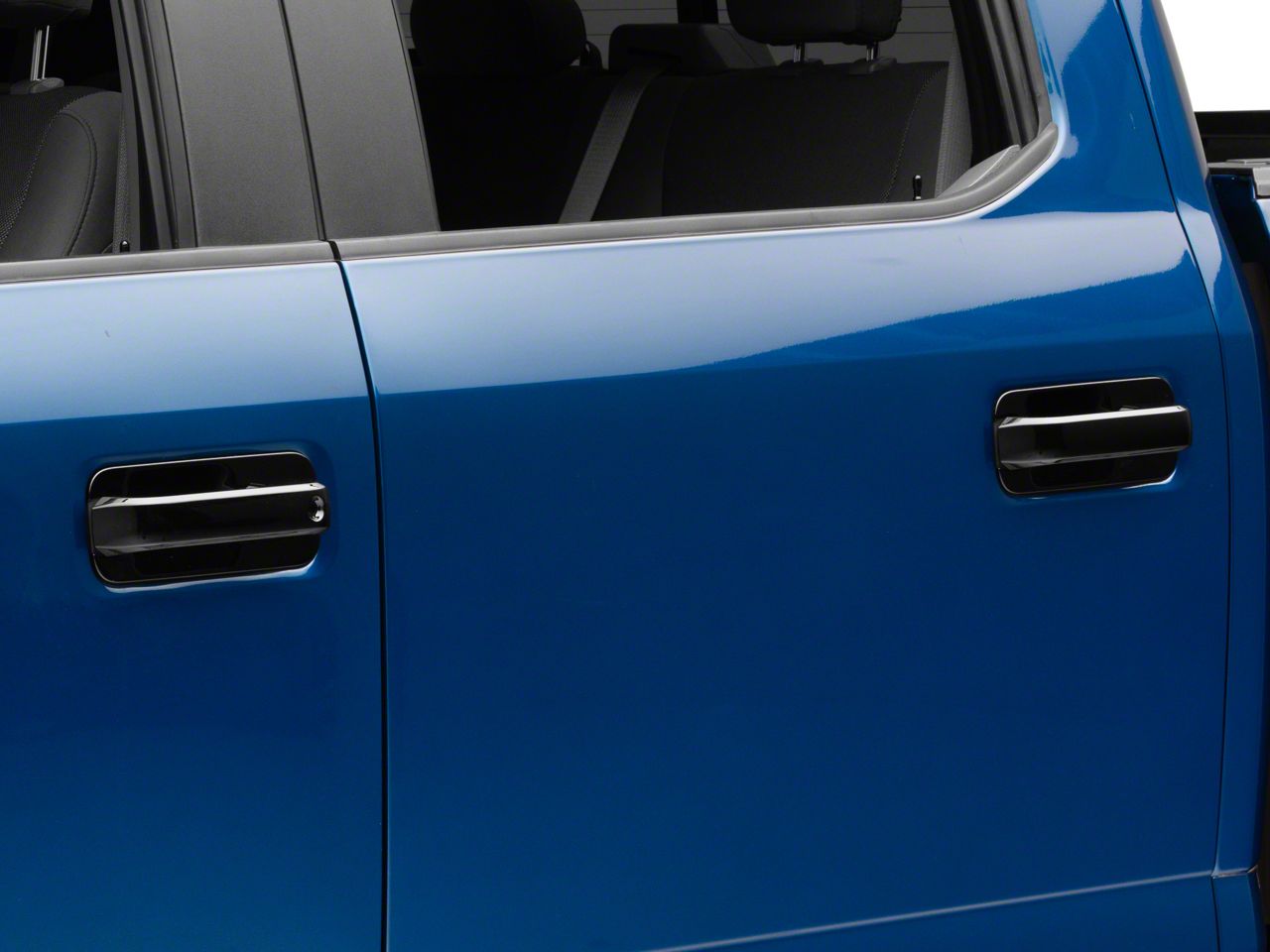 Carbon Fiber Door Handle Surround Bezel Trim Cover For 2015-19 Ford F150 Molded 
