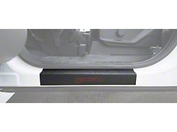 Front Door Sill Protection with F-150 Logo; TUF-LINER Black; Black and Red (15-26 F-150)