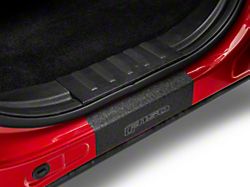 Rear Door Sill Protection with F-150 Logo; TUF-LINER Black; Black and Gray (15-26 F-150 SuperCrew)