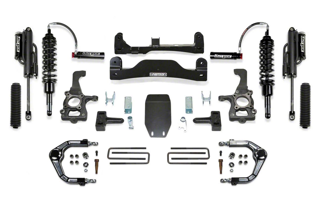 Fabtech F-150 4-Inch Suspension Lift Kit with Aluminum Upper Control ...