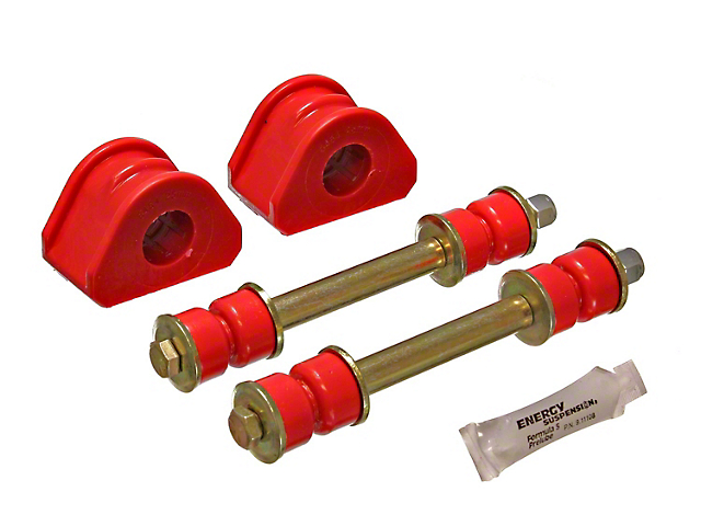 Front Sway Bar and Endlink Bushings; 27mm; Red (97-02 F-150, Excluding Lightning; 2003 4WD F-150)