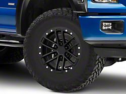 Raptor Beadlock Style Matte Black 6-Lug Wheel; 17x8.5; 34mm Offset (15-20 F-150)