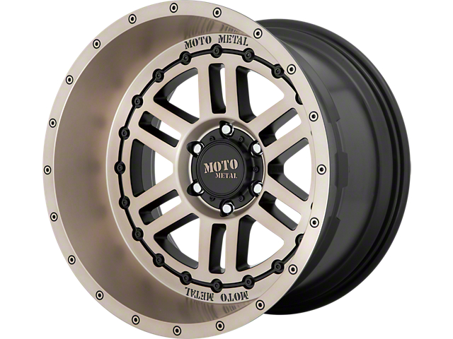 Moto Metal MO800 Deep Six Satin Black with Bronze Tint 6-Lug Wheel; 22x12; -44mm Offset (05-15 Tacoma)