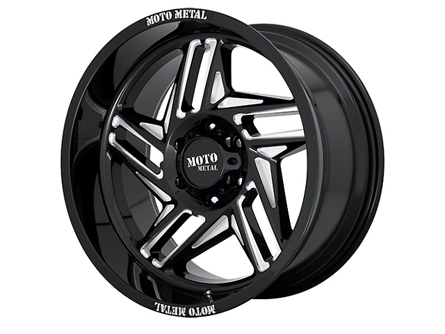 Moto Metal MO996 Ripsaw Gloss Black Milled 6-Lug Wheel; 20x10; -18mm Offset (21-23 F-150)