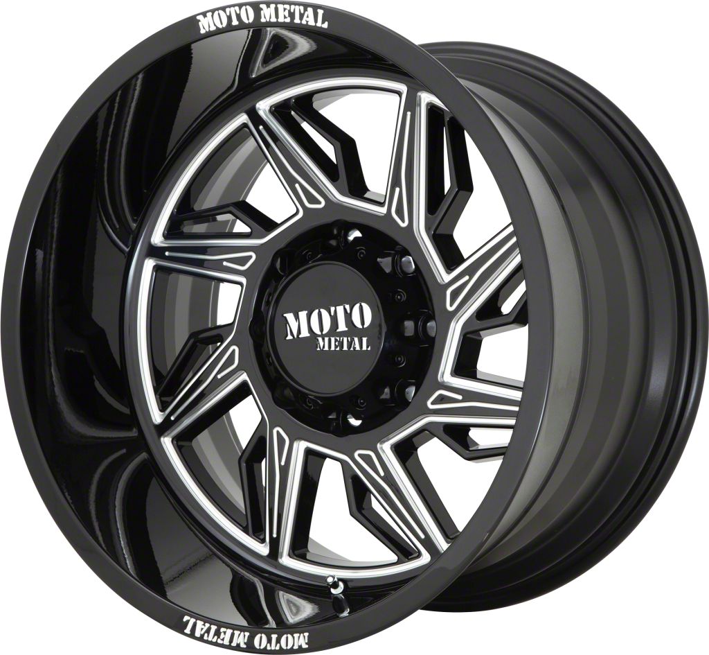 Moto Metal RAM 1500 MO997 Hurricane Gloss Black Milled 6-Lug Wheel 