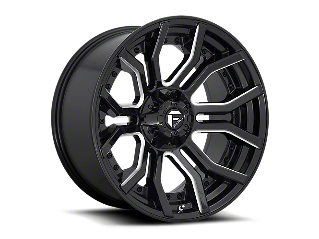 Fuel Wheels Rage Gloss Black Milled Wheel; 20x9 (18-23 Jeep Wrangler JL)
