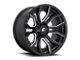 Fuel Wheels Rage Gloss Black Milled Wheel; 20x9 (07-18 Jeep Wrangler JK)