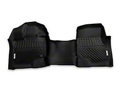 Proven Ground Precision Molded Front Over the Hump and Rear Floor Liners; Black (15-22 F-150 SuperCrew)