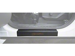 Front Door Sill Protection with F-150 Logo; TUF-LINER Black; Black and Orange (15-22 F-150)