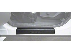 Front Door Sill Protection with F-150 Logo; TUF-LINER Black; Black and Dark Gray (15-22 F-150)
