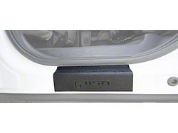 Rear Door Sill Protection with F-150 Logo; TUF-LINER Black; Black and Dark Gray (15-22 F-150 SuperCrew)