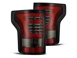 PRO-Series LED Tail Lights; Red Housing; Smoked Lens (18-20 F-150 w/ Factory Halogen Non-BLIS Tail Lights)