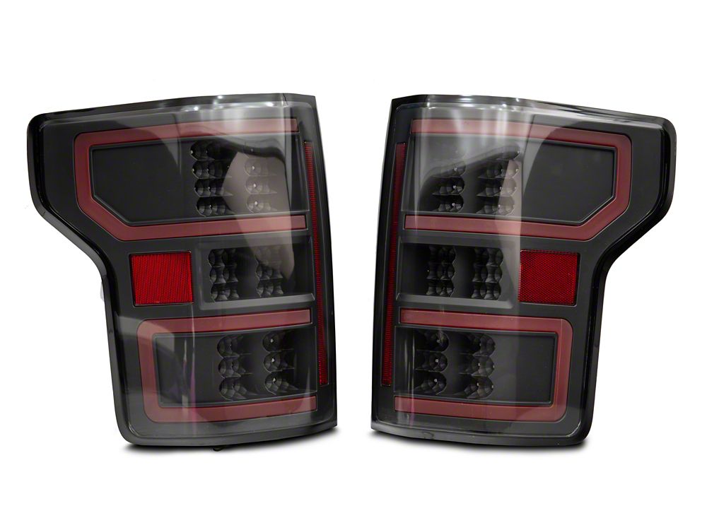 Raxiom Axial Series LED Tail Lights with Sequential Turn Signals; Black  Housing; Clear Lens (18-20 F-150 w/ Factory Halogen Non-BLIS Tail Lights) |  Raxiom