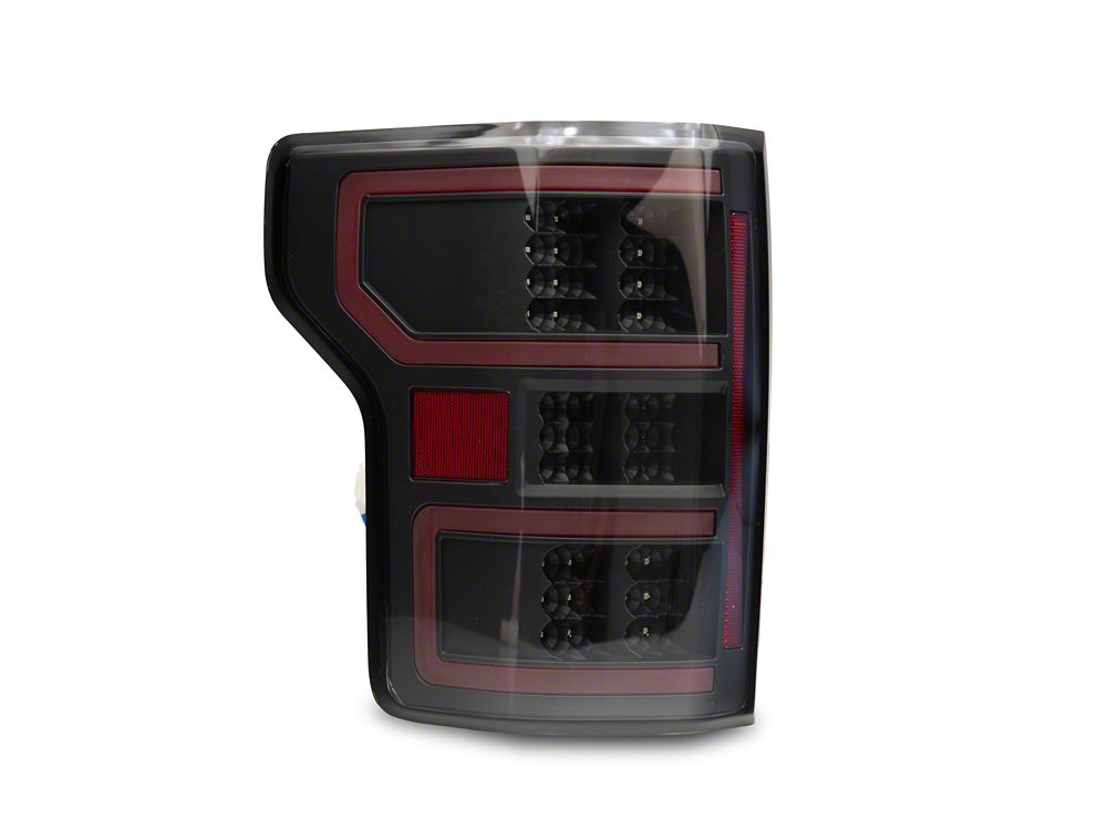 Raxiom LED Tail Lights; Black Housing; Clear Lens (18-20 F