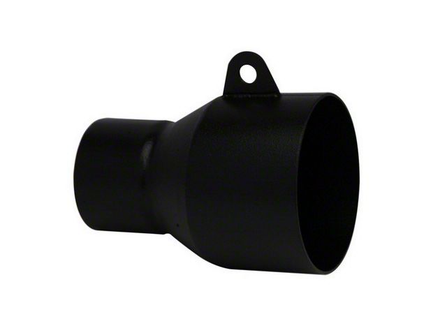 RBP Exhaust Tip Adapter; 4-Inch; High Heat Textured Black (Fits 2.50-Inch Tailpipe)