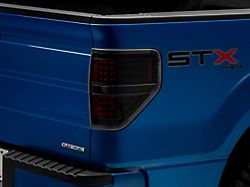 LED Tail Lights; Black Housing; Clear Lens (09-14 F-150 Styleside)