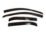 In-Channel Ventvisor Window Deflectors; Front and Rear; Dark Smoke (15-26 F-150 SuperCab)